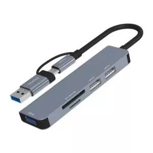 프로토 5포트 C타입 멀티허브(MR-HUB5 모락) 젠더 USB 자재 소모품 파츠 부품