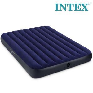 캠핑용품 간이침대 관공서 INTEX 캠핑매트 에어베개 자충매트 퀸 학교