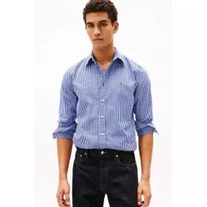 [백화점 정품] 26년SALE 타미힐피거 [Regular fit] 플렉스 포플린 빅 깅엄 셔츠(T12G0WSH080-MT10MS)