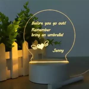 [QNV3T476_65]무드등만들기 LED 아크릴 메모판 무드등