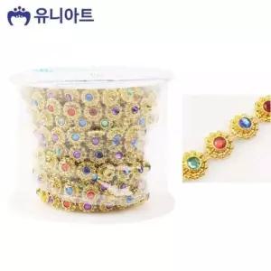 유니아트 (체인줄) 8000 롤체인줄 (no.8040) (금색) 공작 만들기