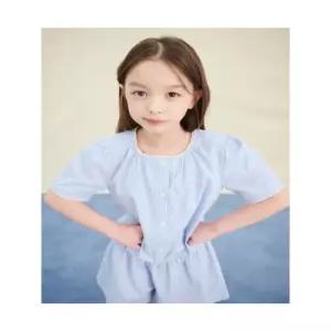 빈폴 키즈 여아 클래식 스트라이프 상하 세트 스카이 블루 BI5465G02Q G02Q 49873