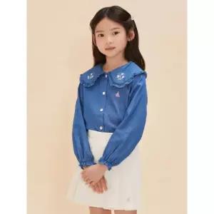 빈폴 키즈 여아 칼라 포인트 데님 셔츠 블루 BI4864G01P G01P 4299226