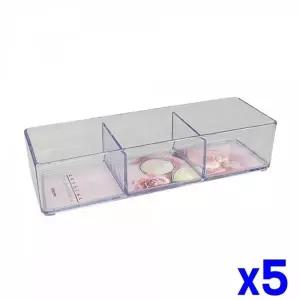 [골드스마일]WL 칸막이 소품 정리함 6호 x5개 정리바구니 수납바구니
