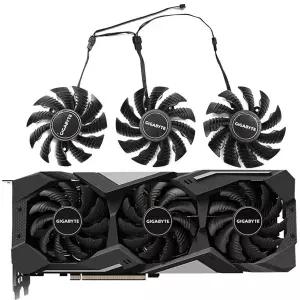 1개 78MM T128010SU PLD08010S12HH RX 5700 GPU 팬 기가바이트 RX 5700 5700XT 5600XT 5500XT 게이밍 그래