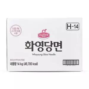 쉐프원 화영 당면 14kg 대용량 업소용 잡채 식자재