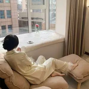 1인용 등받이 의차 편한 거실 소파 패브릭 윙체어