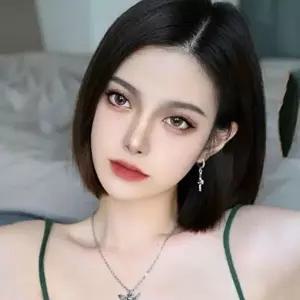 통 가발 여성 단발 앞머리 시스루뱅 자연스러운 (HSJ-WFGFBNM)
