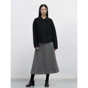 GENERALIDEA 울 카라 핸드메이드 숏 코트 [BLACK] / WBE3L10511 166325