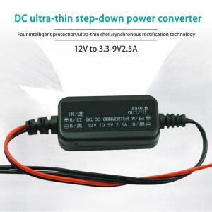DC 스텝 다운 컨버터, 12V-3.3V 4.2V 5V 6V 7.5V 9V 2.5A 방수 자동 보호 차량 전원