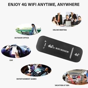 4G 모바일 와이파이 라우터, 150Mbps LTE 무선 USB 동글 모뎀 스틱, SIM 카드 포켓 핫스팟 광대역, 홈 오