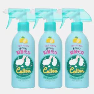 lg온더바디 발을씻자 발각질제거 코튼풋샴푸 발세정제 385ml x 3입 레몬민트