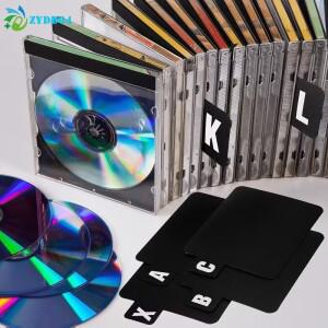 26개 CD/DVD/비닐 레코드 정리함 디바이더 A-Z 알파벳 파일 보관 분리대 음악 앨범, 사무실, 가정용, 공