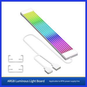 유연한 RGB LED 라이트 스트립 바 보드 커버, 컴퓨터 전원 공급 장치, ATX 24PIN GPU 비디오 카드 케이블