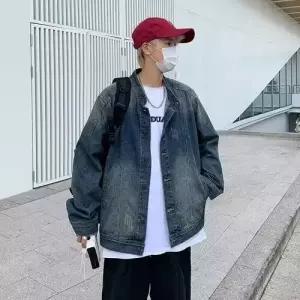 데님 남친 가을 캐주얼 빈티지 재킷 내마모성 차이나 중워싱 애춘 코트 라이더부터 청자켓 스포M3