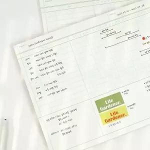 플랫 RE73EH53 노트패드 A4 2개 다꾸 문구 플래너 메지 노트
