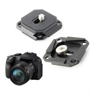 QXNF 2PCS 카메라 퀵 릴리스 플레이트 38mm Square ARCA 타입 삼각대 헤드 마운트