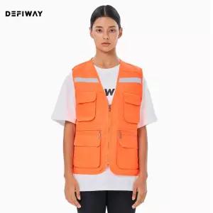 DEFIWAY 트윌 고급형 반사 안전 조끼 (원단형)