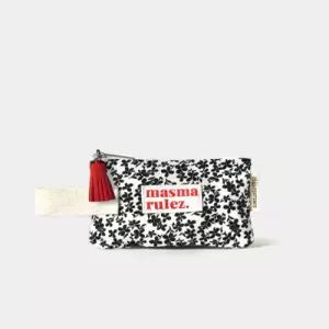 마스마룰즈 Mini strap pouch Black flower 5013143800