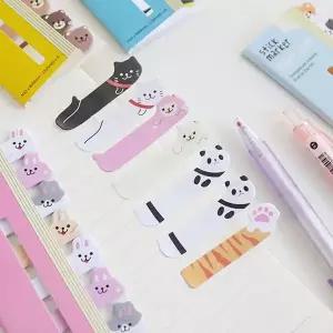동물 XI61ZL33 미니 접착 메지 8종세트 미니수첩 연습장 필기노트 메장