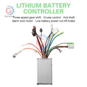 350W 24-48V 전자 자전거 컨트롤러, 전기 자전거/스쿠터용 크루즈 및 잠금 가능 스로틀이 있는 사인파 모