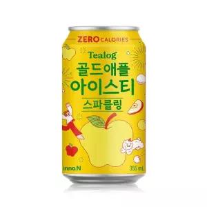 티로그 골드애플 아이스티 스파클링 제로 355ml x 48캔 / 제로칼로리 캔음료 탄산음료