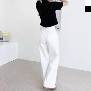 |CCP993F|여성용 봄가을 데일리 핀턱 와이드 코튼 바지