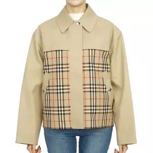 [롯데백화점]버버리 버버리 체크 패널 여성 자켓 HAWKLEY SHT 8071170 B6185
