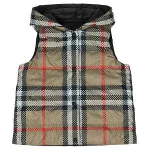 [롯데백화점]버버리 버버리키즈 체크 리버시블 후드 패딩 조끼 OAKLEE GILET 8069443 A7168