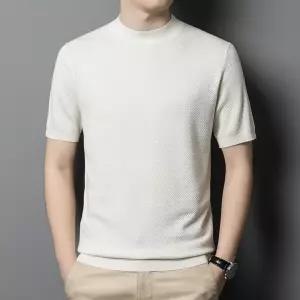 님성 데일리 니트 터틀넥 폴라 봄가을 여름 반 팔 솔리드 캐주얼 울함유 얇은 풀오버 다올2