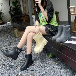 편한 첼시레인부츠 철 장화 미들부츠 데일리 다이하쓰미들레인부츠 [mF74866]