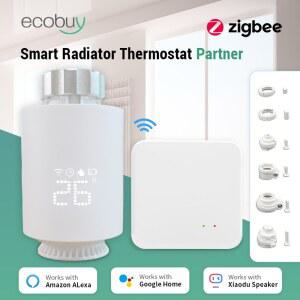 자동온도조절기 ZIGBEE 온도 밸브 라디에이터 조절기 ALEXA 스마트