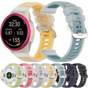 Garmin Forerunner 570/970/55/165/965/265 용 젤리 컬러 실리콘 밴드 Vivoactive 6-5/Venu 3 벨트 투명 투