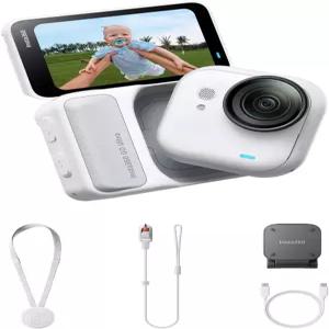Insta360 GO 울트라 - 소형 4K 브이로그 카메라 핸즈프리 POV 캠 1/1.28인치 센서 53g 경량 156 FOV 200분