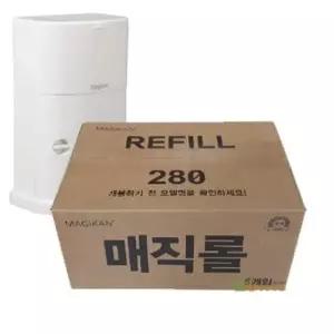 휴지통 리빙 매직 캔 25리터용 x 5롤) 리필봉투(280R) (11m