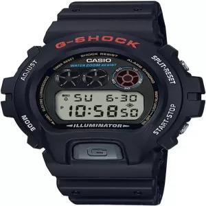 카시오 남성용 G-Shock DW6900-1V 블랙 레진 스포츠 시계