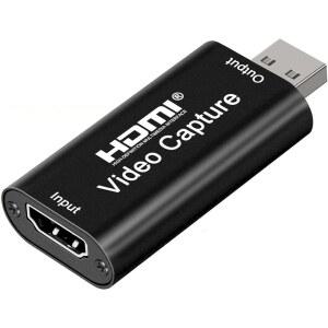 오디오 익스프레스 AXHDCAP 4K HDMI 비디오 캡처 카드, 캠 링크 카드 게임 어댑터 HDMI를 USB 2.0 레코드 장치로 스트리밍, 라이브 방송, 회의, 교육, 게임용