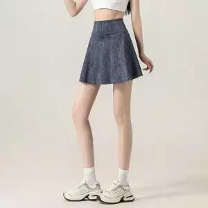 [라일리여성의류] Rly 여름 데님 스커트 스포츠 치마 여성 하이웨스트