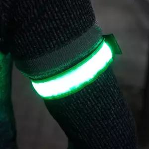 자전거 후미등 암밴드 라이트 B100 그린 LED 야간 조깅 안전 시인성