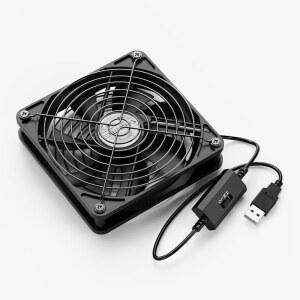 태블릿 TV 수신기 라우터 DVR 플레이 스테이션 Xbox 컴퓨터 등에 적합한 3단 5V USB 전원 케이스 팬 1500PRM 게이밍 PC 휴대용 냉각 기능을 갖춘 ELUTENG 120mm