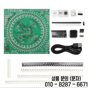 LQFP64 납땜 DIY 키트 5V 러닝 라이트 SMD 연습 보드 타입 C 인터페이스 교육에 적합