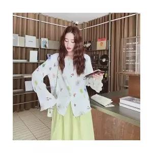 여자 굿스타일 가을 정장세트 빈티지 보카시 블라우스 상의 투피스 캐주얼 SPO마켓1