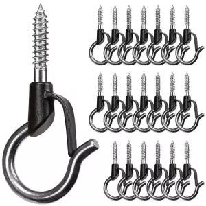 20p 벽걸이 후크 고리 벽 옷걸이 행거 나사 브라켓