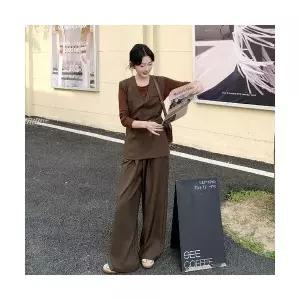 여자 굿스타일 가을 정장세트 빈티지 나시 조끼 쓰리피스 캐주얼 바지 SPO마켓3