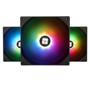 Thermalright TL-C14C-S X3 CPU 팬, 140mm ARGB 케이스 쿨러, 4핀 PWM 사일런트 컴퓨터 S-FDB 베어링, 3팩 최대 1500RPM PC 냉각 기능 제공