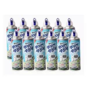 에어컨 세정제 12개입 청소 330ml 클리너 세척 스프레이 냄새 필터