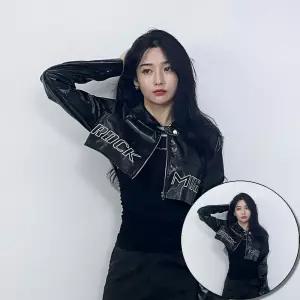 크롭가죽자켓 락모어 레더 숏 크롭 가죽자켓 힙한 라이더자켓 y2k