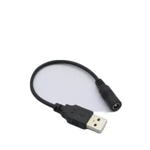 [룽스_63]전원 젠더 20cm to USB 2.0 A M to DC 5.5x2.1 F
