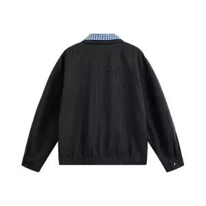 남성 하프 코트 체크 칼라 재킷 봄가을 빈티지 상의 MODU1