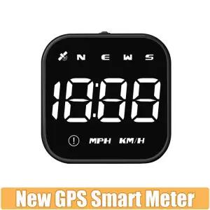 자동차 업 디스플레이 G4S HUD 디지털 GPS 속도계 MPH 과속 알람 다기능 나침반 HD LED